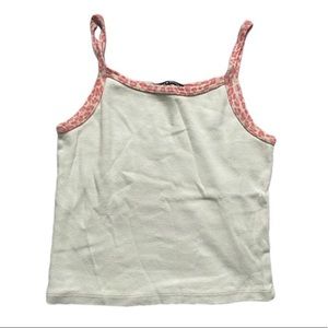 brandy melville pink cheetah lining belle tank